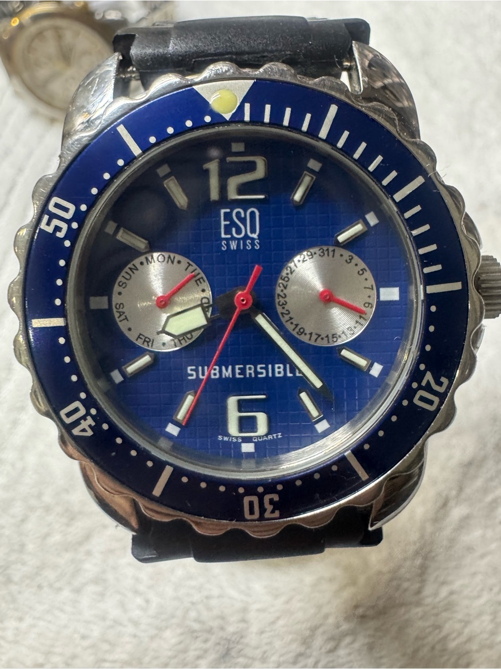 ESQ Swiss Submersible Men's Blue Dive Watch